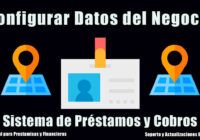 configurar datos y logo del negocio