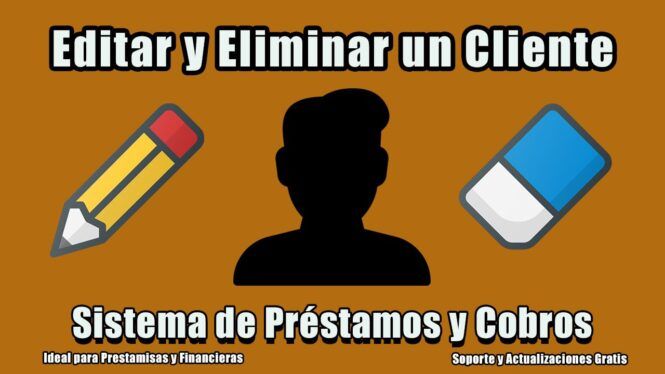 editar y eliminar un cliente