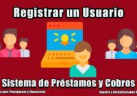 registrar un usuario