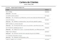 Cartera de Clientes por Cobrador