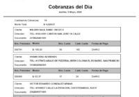 Cobranzas del Dia