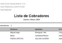 Lista de Cobradores