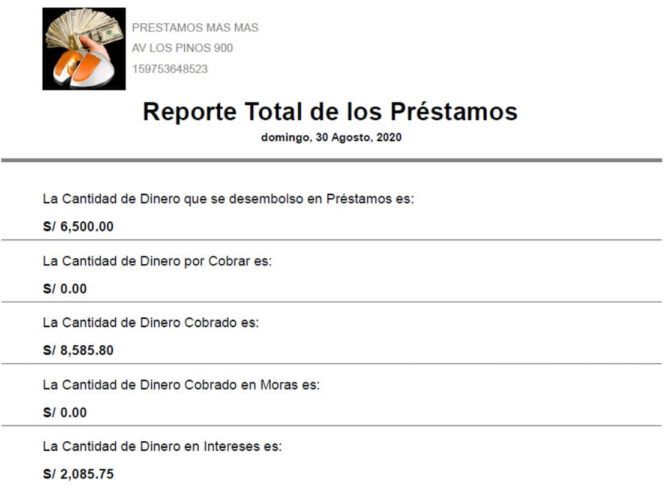 Reporte Totales