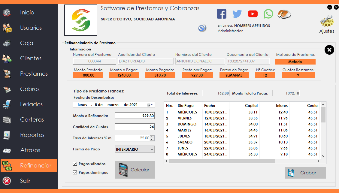 Refinanciación de Prestamos