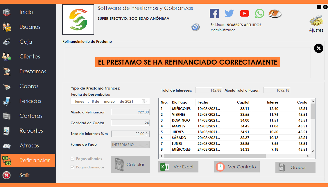 Refinanciación de Prestamos