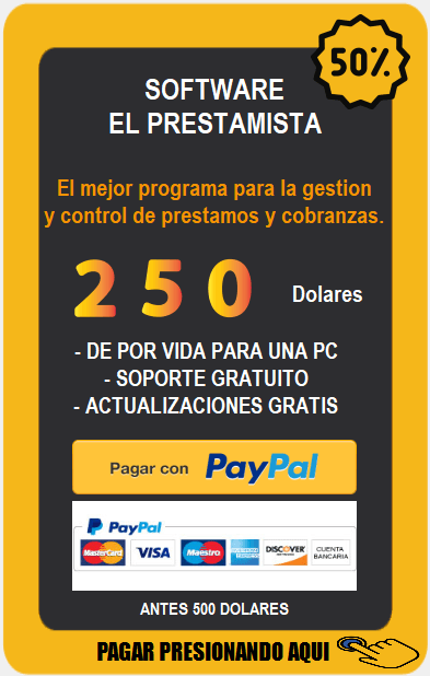 SISTEMA DE PRESTAMOS Y COBROS