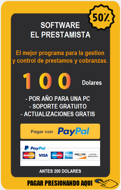 SISTEMA DE PRESTAMOS Y COBROS