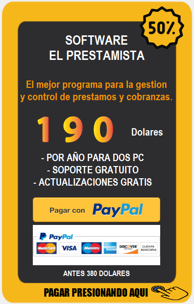 SISTEMA DE PRESTAMOS Y COBROS